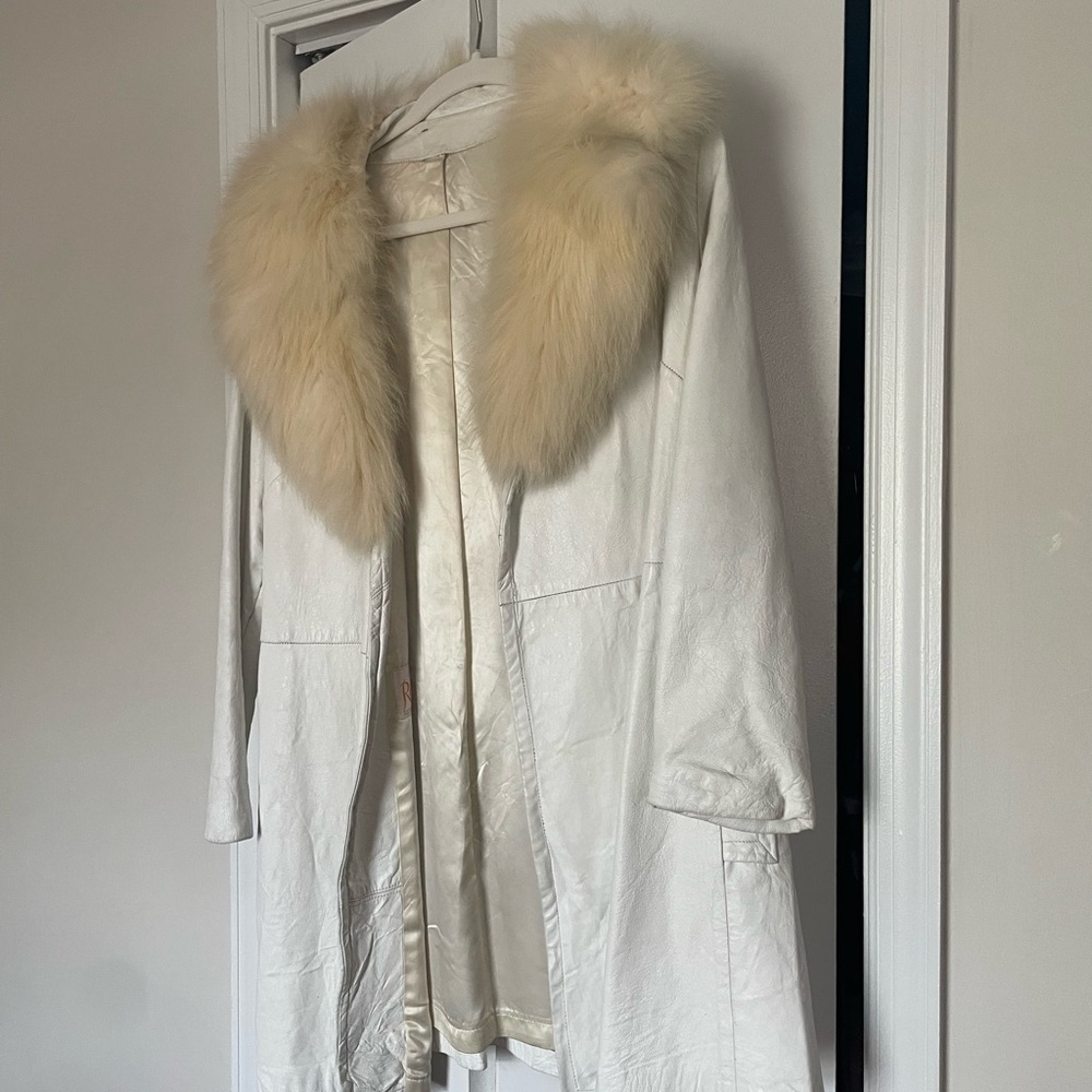 Vintage Robert Meshekoff real fur and leather jacket